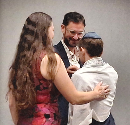 Family celebrating together
